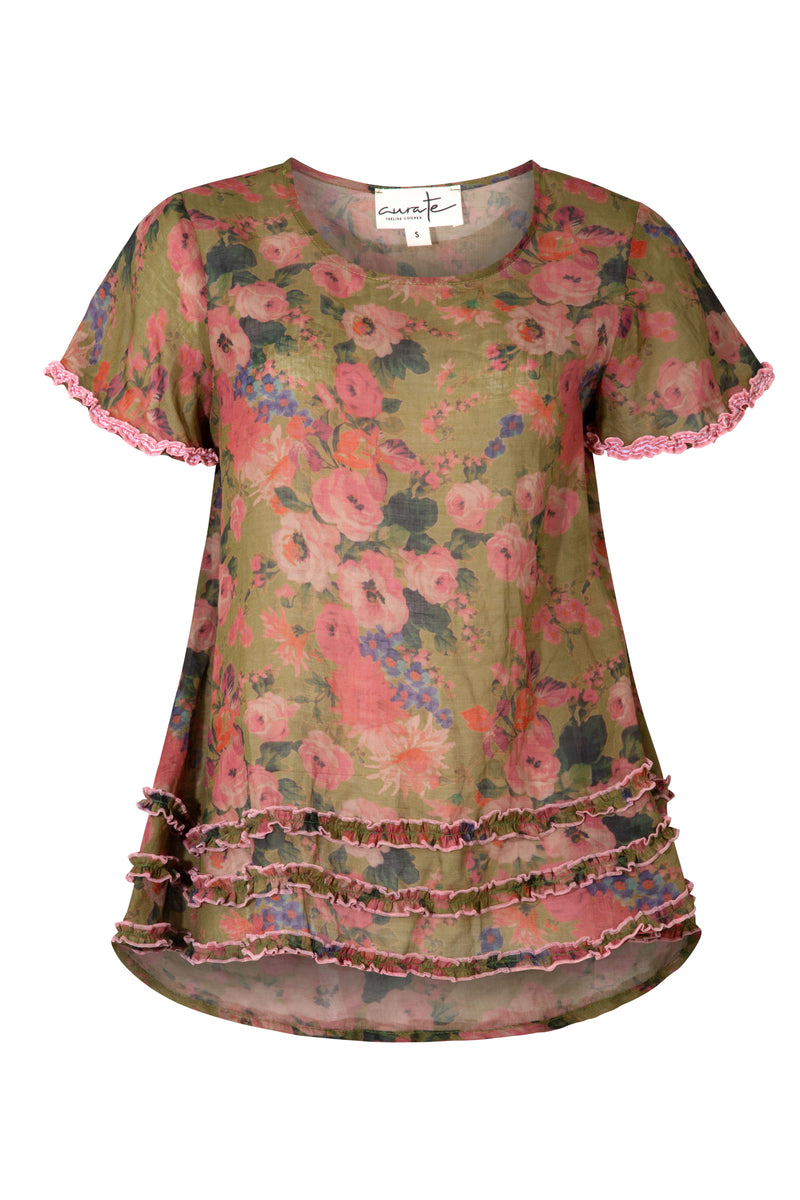 CURATE RUFFLE OF LOVE TOP-VINTAGE