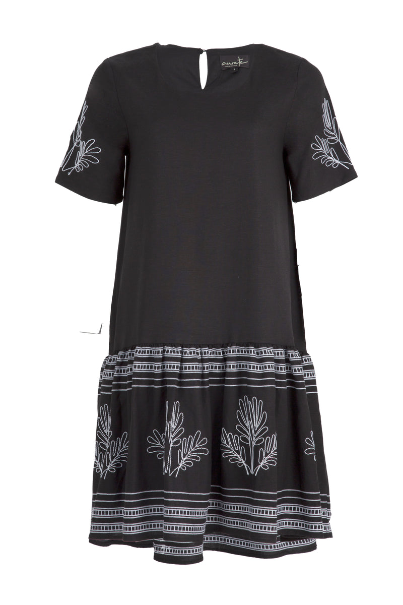 CURATE JOINED AT THE HIP DRESS-BLACK