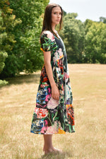 CURATE DREAMING OF SPRING DRESS-BLACK FLORAL