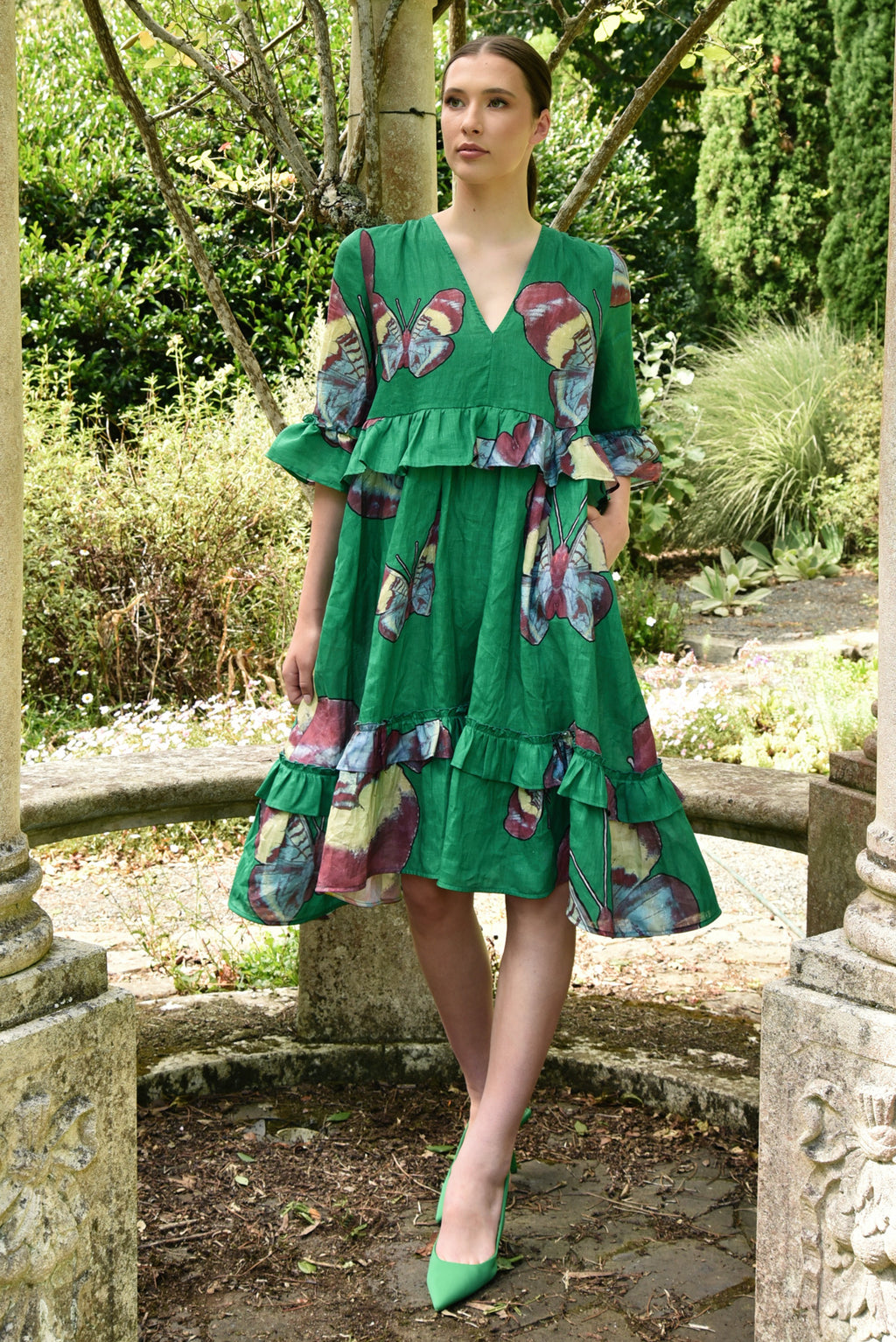 CURATE HEAD TO TOE DRESS-GREEN
