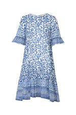 CURATE SUMMER SHIFT DRESS-BLUE