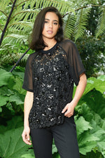 CURATE PICTURE PERFECT TOP-BLACK SPARKLE