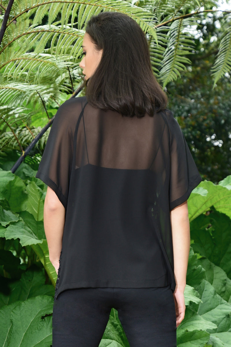 CURATE PICTURE PERFECT TOP-BLACK SPARKLE