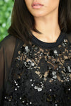 CURATE PICTURE PERFECT TOP-BLACK SPARKLE