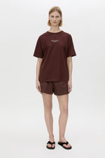 CAMILLA & MARC JANICE LOGO TEE-CHOCOLATE