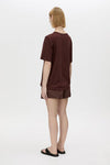 CAMILLA & MARC JANICE LOGO TEE-CHOCOLATE