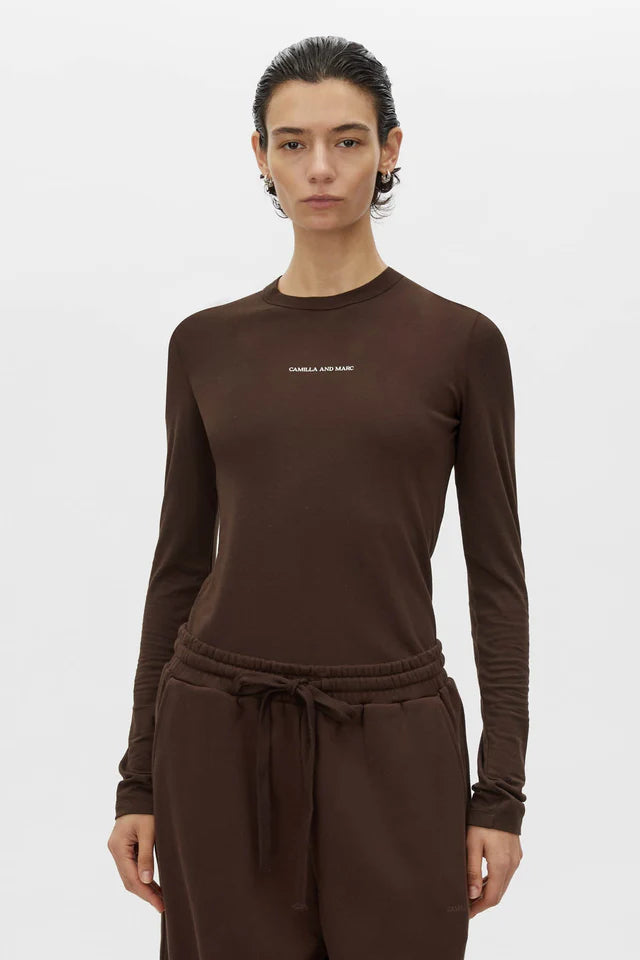 CAMILLA & MARC PARK LONG SLEEVE LOGO TOP
