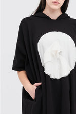 TAYLOR CIRC DRESS-BLACK/IVORY
