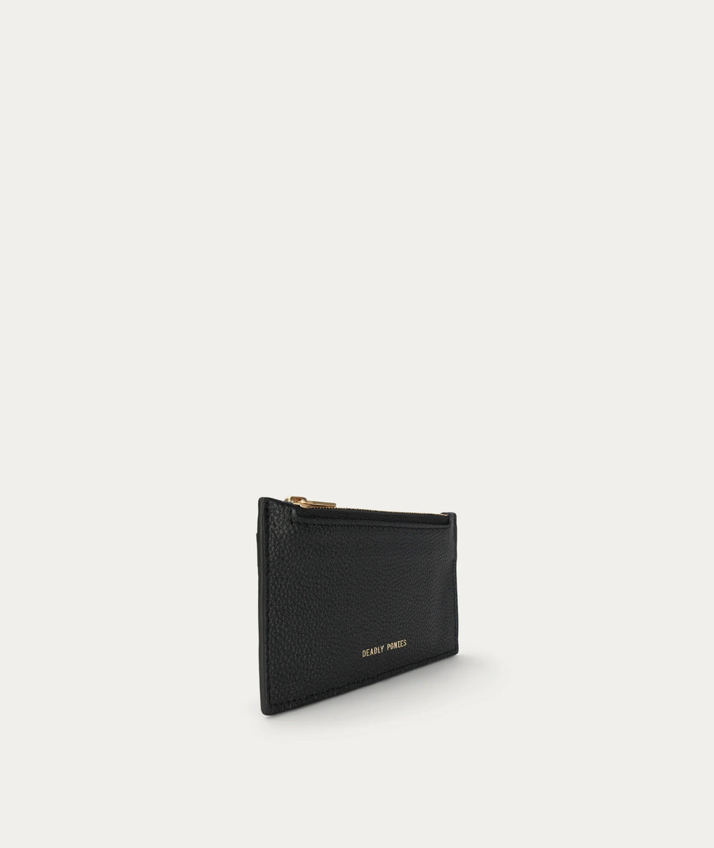 DEADLY PONIES CARD HOLDER-BLACK