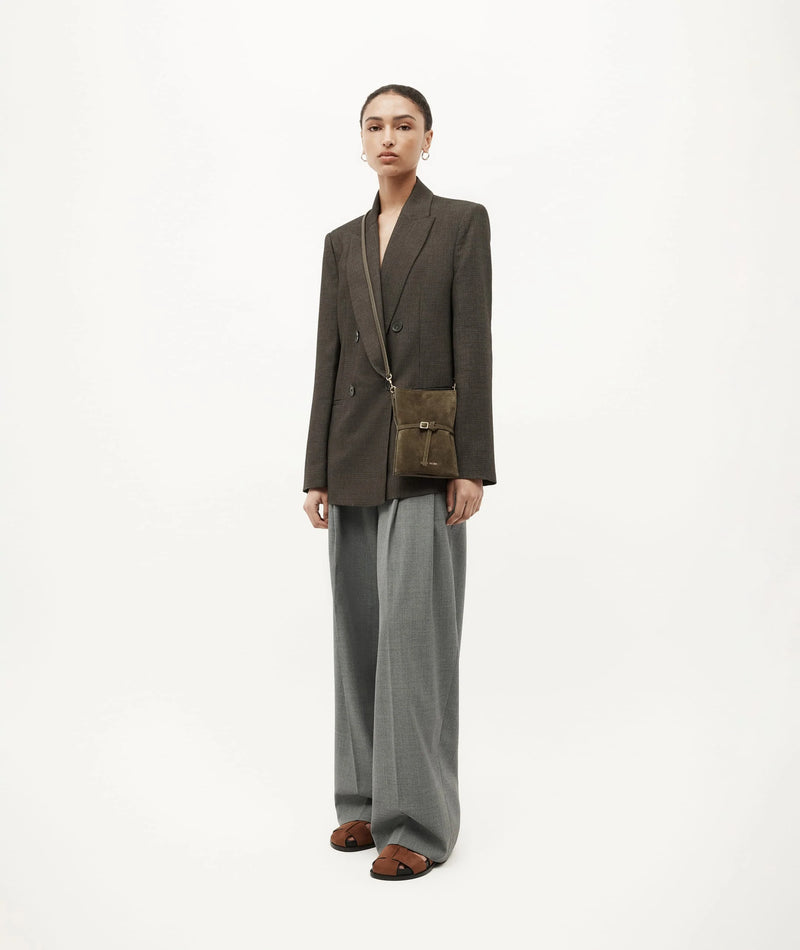 DEADLY PONIES MR PENNY POUCHETTE-KALE SUEDE