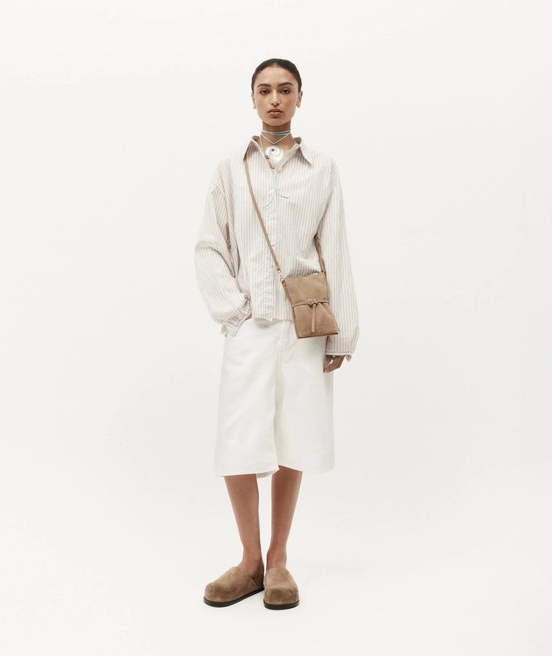 DEADLY PONIES MR PENNY POUCHETTE-OAT SUEDE