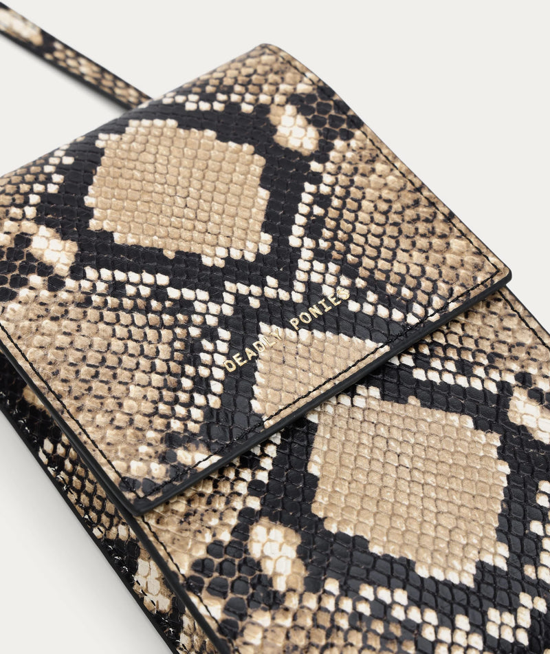 DEADLY PONIES POUCHEROO-LEATHER STRAP