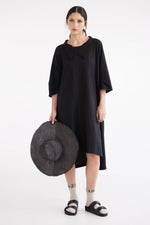 ZAMBESI A-FRAME DRESS-BLACKBIRD