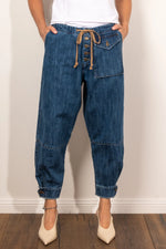 MAUD DAINTY TRUCKER PANT-DENIM