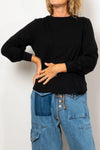MAUD DAINTY BAXTER TOP-BLACK