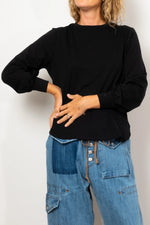 MAUD DAINTY BAXTER TOP-BLACK