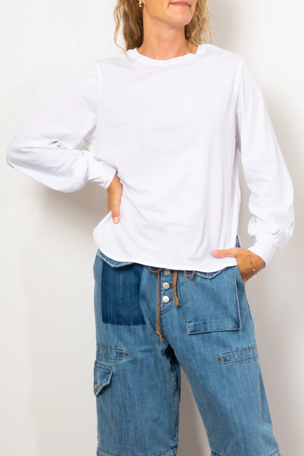 MAUD DAINTY BAXTER TOP-WHITE