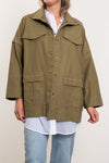 MAUD DAINTY CROFT TOP-ARMY