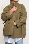 MAUD DAINTY CROFT TOP-ARMY