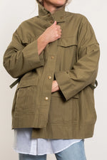 MAUD DAINTY CROFT TOP-ARMY