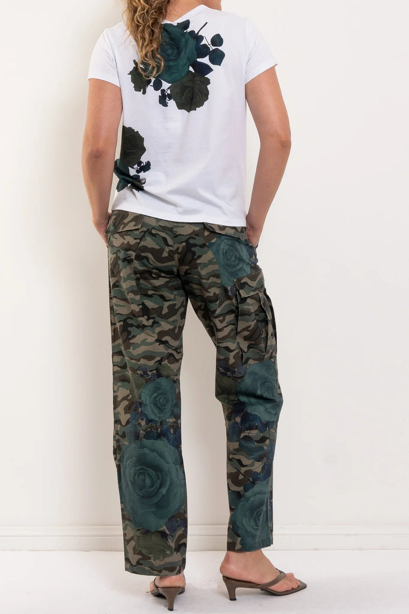 MAUD DAINTY MUSTER PANT-CAMO ROSES