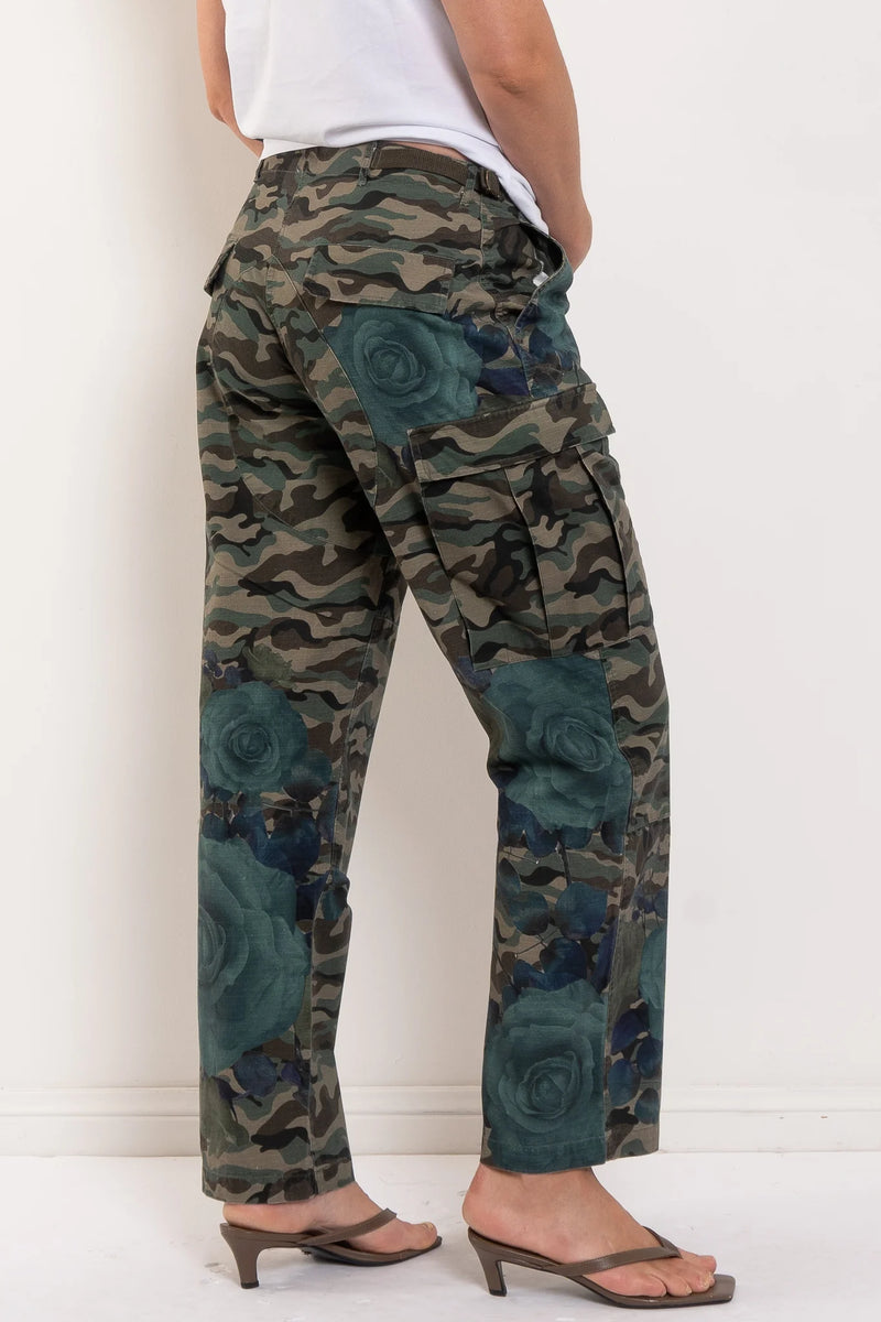 MAUD DAINTY MUSTER PANT-CAMO ROSES