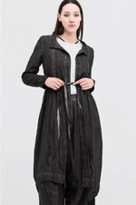 TAYLOR DIFFUSED SCOPE COAT-BLACKENED GREY