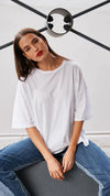 MAUD DAINTY THE PEONY TOP-WHITE