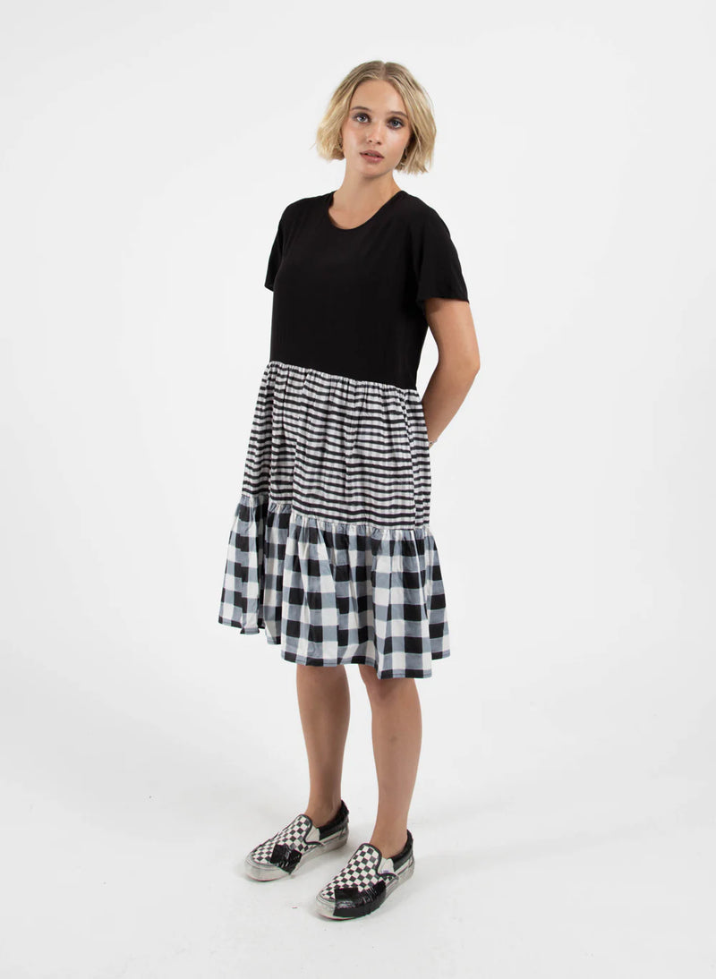 FEDERATION PLAY DRESS-BLACK