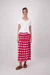 BRIARWOOD JEMMA SKIRT-PINK GINGHAM