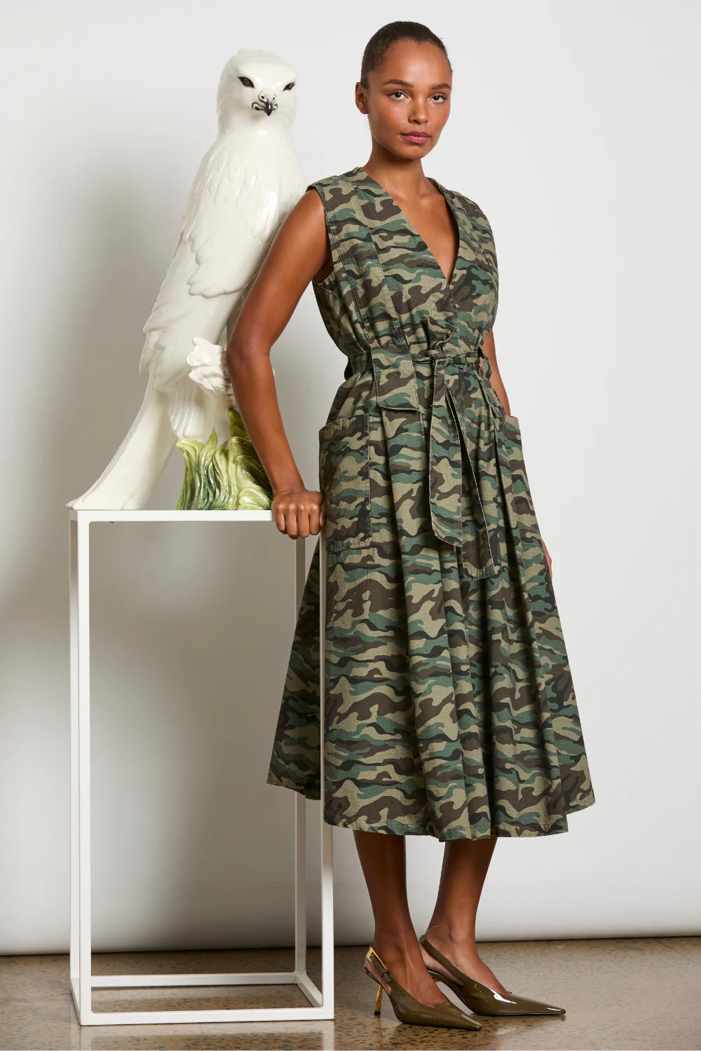 MAUD DAINTY GINA DRESS-CAMO