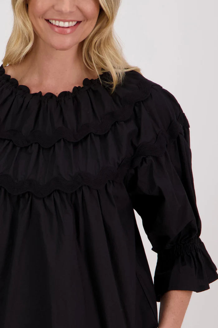 BRIARWOOD HAINES TOP-BLACK