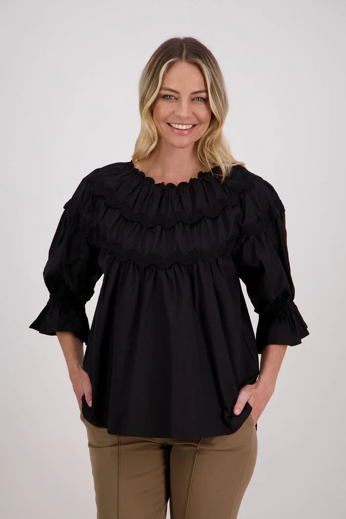 BRIARWOOD HAINES TOP-BLACK