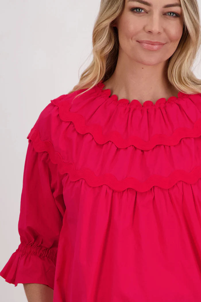 BRIARWOOD HAINES TOP-RED