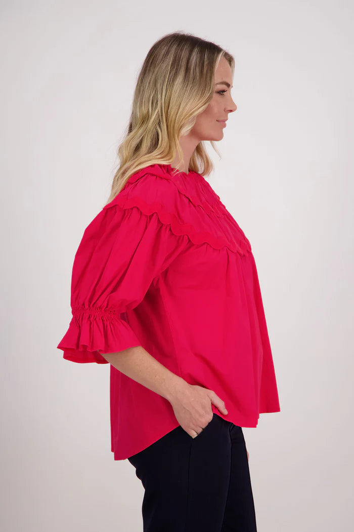 BRIARWOOD HAINES TOP-RED