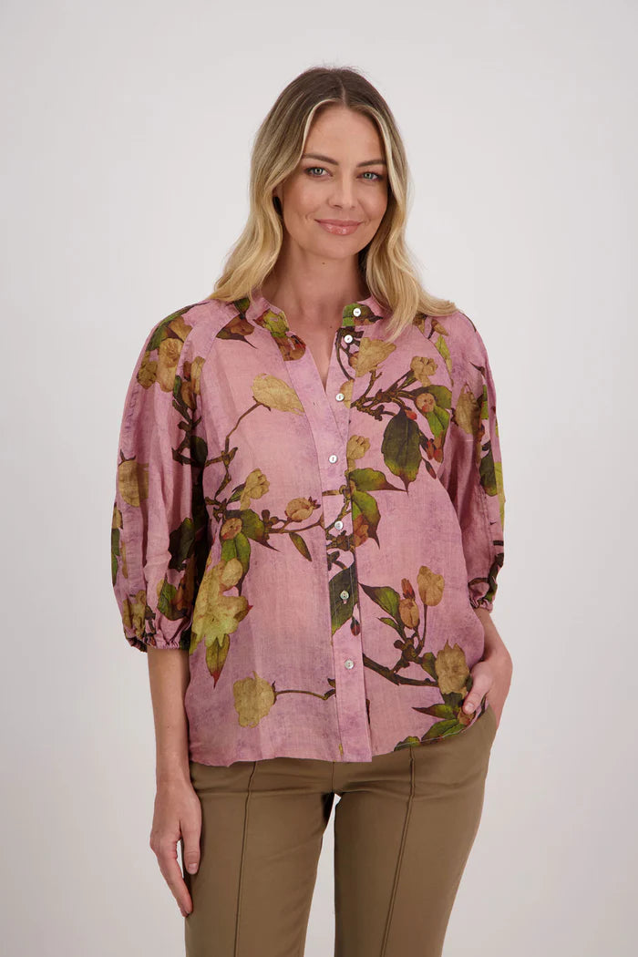 BRIARWOOD HARLOW SHIRT-PINK FLORAL