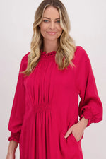 BRIARWOOD HENNA DRESS-RED