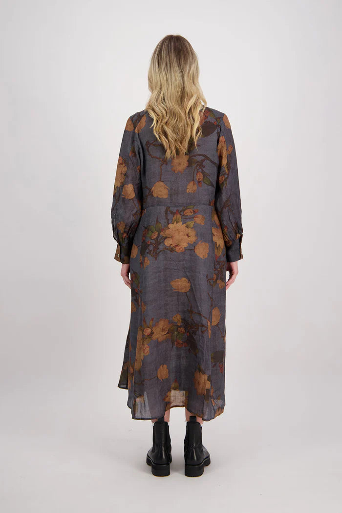 BRIARWOOD HOLLIE DRESS-PETROL FLORAL