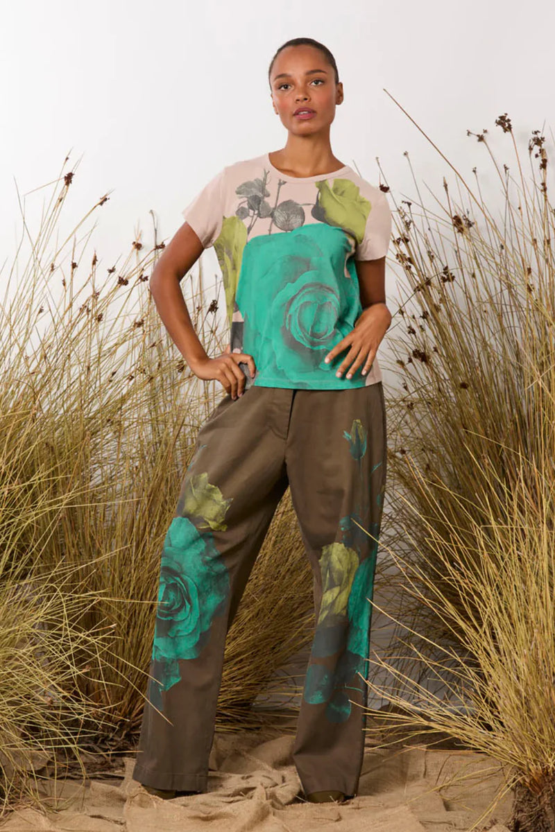 MAUD DAINTY JOURNAL PANT-CAMO ROSE