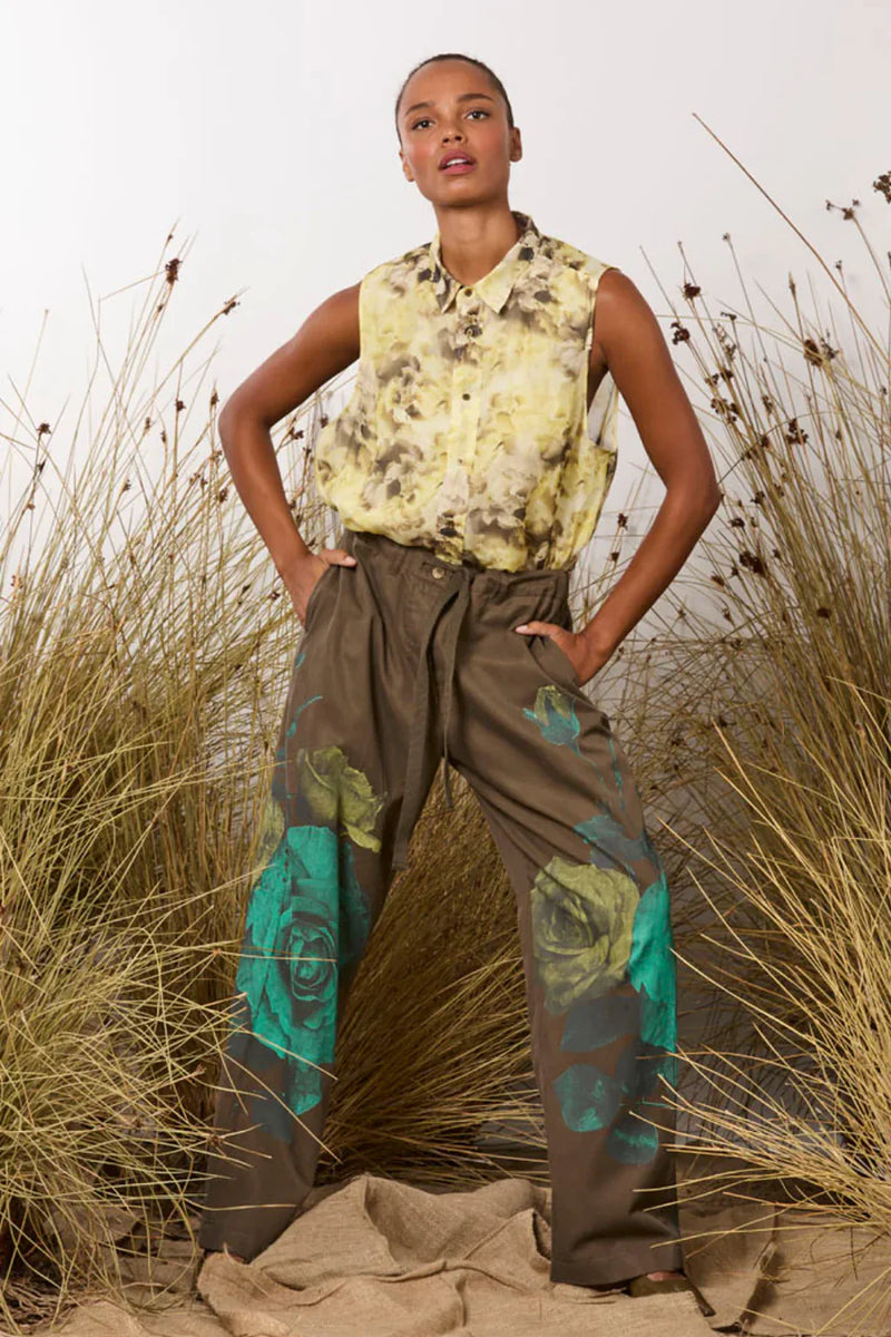 MAUD DAINTY JOURNAL PANT-CAMO ROSE