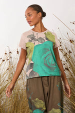 MAUD DAINTY LOLLY TOP-PINK ROSES