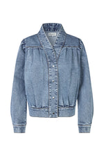 LOLLYS LAUNDRY IRISH JACKET LS-BLUE