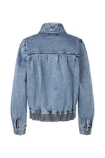 LOLLYS LAUNDRY IRISH JACKET LS-BLUE
