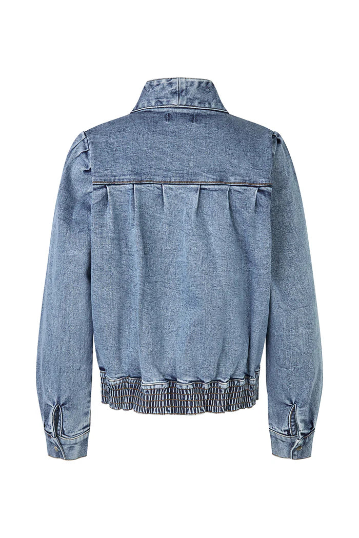 LOLLYS LAUNDRY IRISH JACKET LS-BLUE