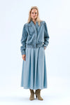 LOLLYS LAUNDRY IRISH JACKET LS-BLUE