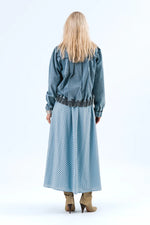 LOLLYS LAUNDRY IRISH JACKET LS-BLUE