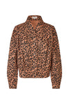 LOLLYS LAUNDRY IRISH JACKET LS-LEOPARD PRINT