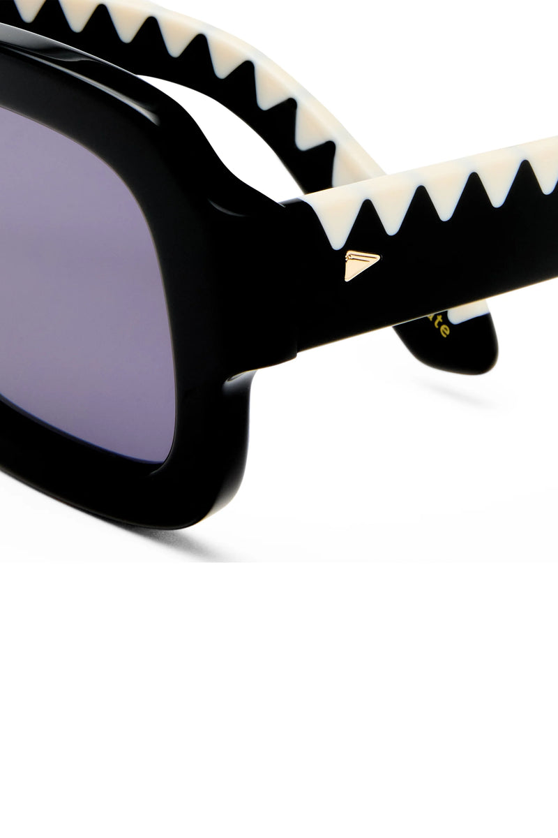 KAREN WALKER MOONSIDE ZIGZAG BLACK