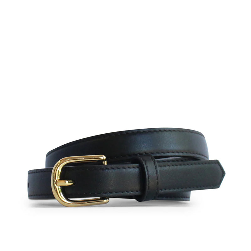 KATHRYN WILSON LAUREN BELT-BLACK CALF