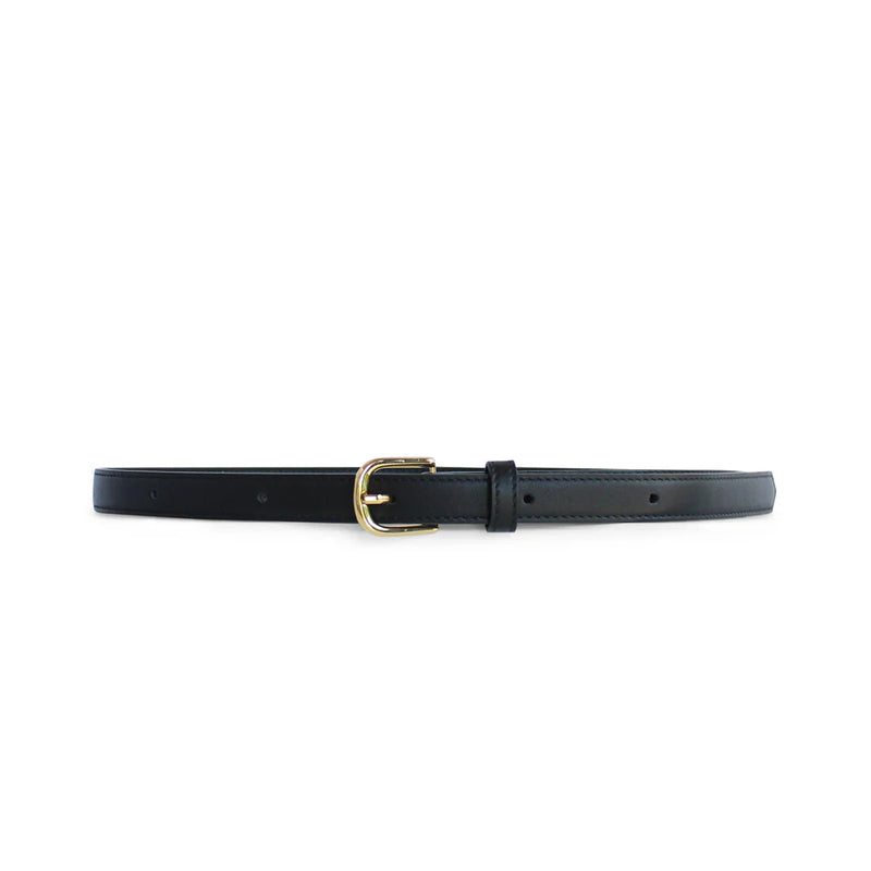 KATHRYN WILSON LAUREN BELT-BLACK CALF